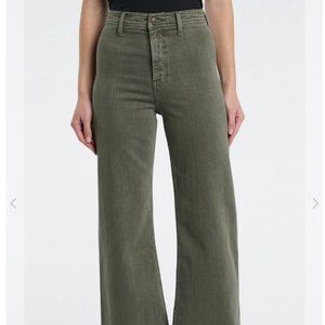 PISTOLA PENNY WIDE LEG CROPPED JEANS forest green sz 25